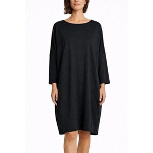 Bryn Walker Black Dress Tunic Top Size XL Oversized Boxy Lagenlook Relaxed